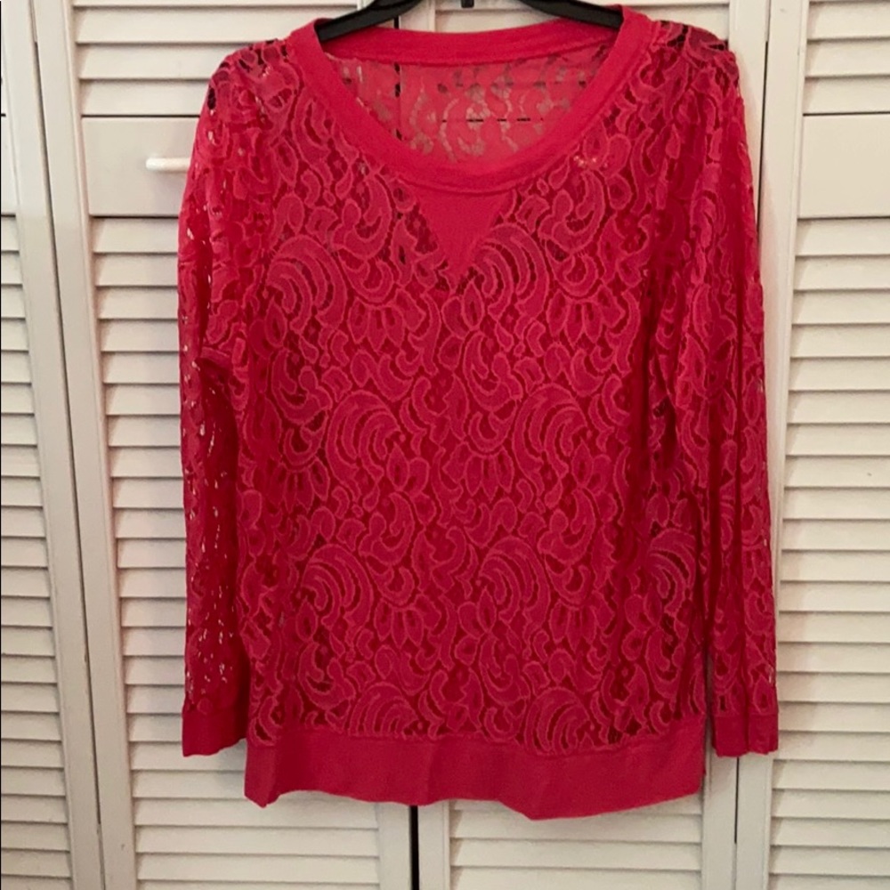 🌻Lace Long sleeve Top with matching tank